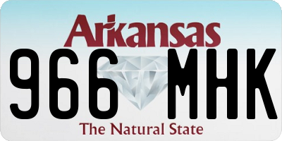 AR license plate 966MHK