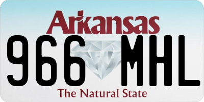AR license plate 966MHL