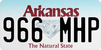 AR license plate 966MHP