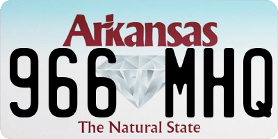 AR license plate 966MHQ