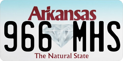 AR license plate 966MHS