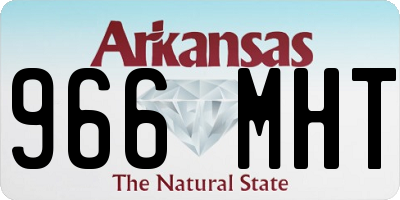 AR license plate 966MHT