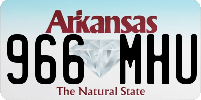 AR license plate 966MHU