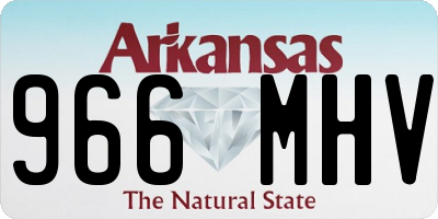 AR license plate 966MHV