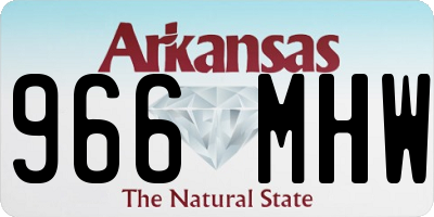 AR license plate 966MHW