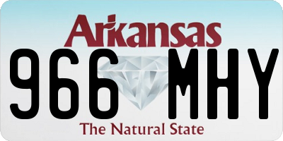 AR license plate 966MHY