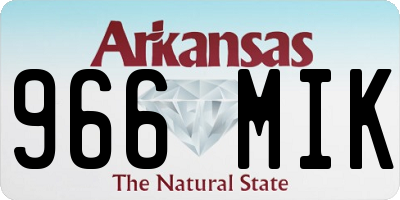 AR license plate 966MIK