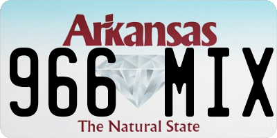 AR license plate 966MIX