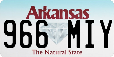 AR license plate 966MIY