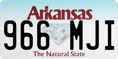 AR license plate 966MJI
