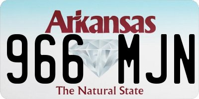 AR license plate 966MJN