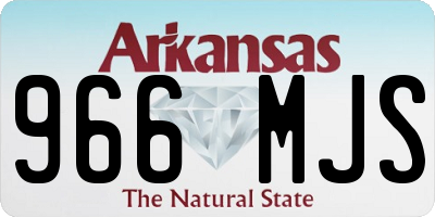 AR license plate 966MJS
