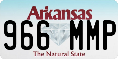 AR license plate 966MMP