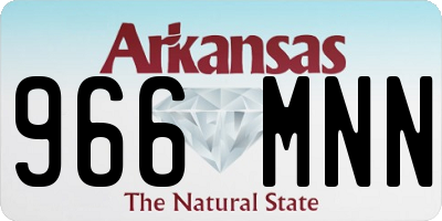 AR license plate 966MNN