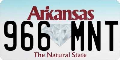 AR license plate 966MNT