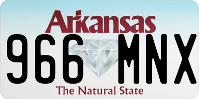 AR license plate 966MNX