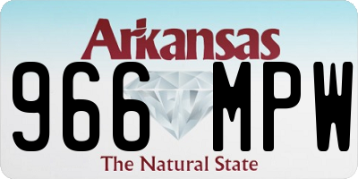 AR license plate 966MPW