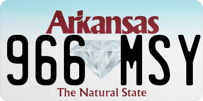 AR license plate 966MSY