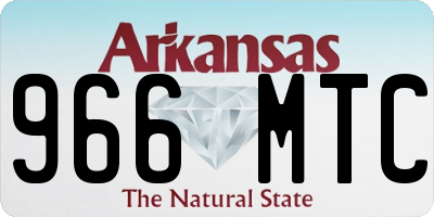 AR license plate 966MTC