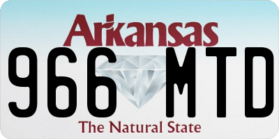 AR license plate 966MTD