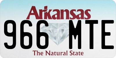 AR license plate 966MTE