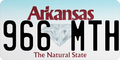 AR license plate 966MTH