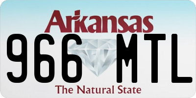AR license plate 966MTL