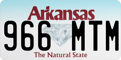 AR license plate 966MTM