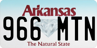 AR license plate 966MTN