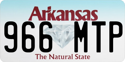 AR license plate 966MTP
