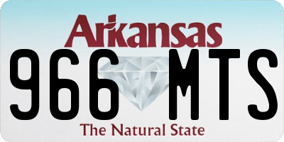 AR license plate 966MTS