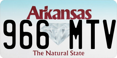 AR license plate 966MTV