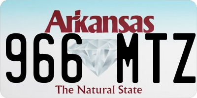AR license plate 966MTZ