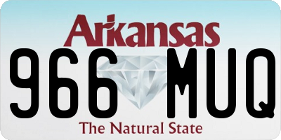 AR license plate 966MUQ