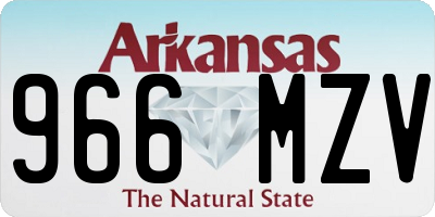 AR license plate 966MZV