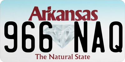 AR license plate 966NAQ