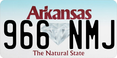 AR license plate 966NMJ