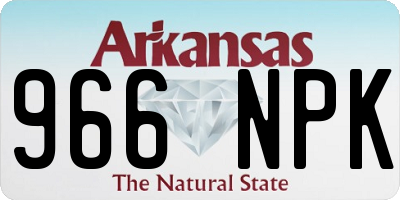 AR license plate 966NPK