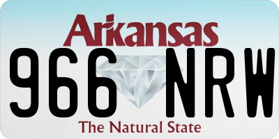 AR license plate 966NRW