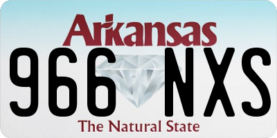 AR license plate 966NXS
