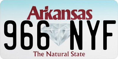 AR license plate 966NYF