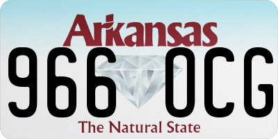 AR license plate 966OCG