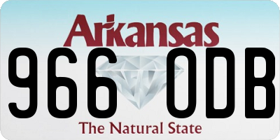 AR license plate 966ODB
