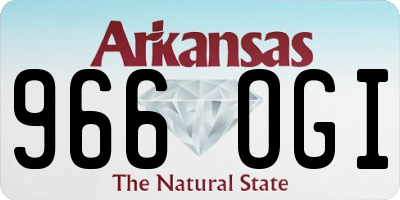 AR license plate 966OGI