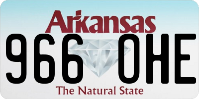 AR license plate 966OHE