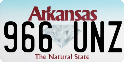 AR license plate 966UNZ