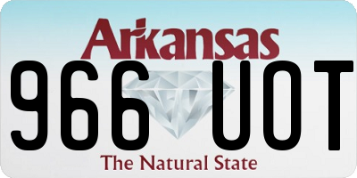 AR license plate 966UOT