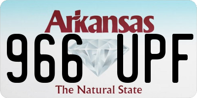 AR license plate 966UPF