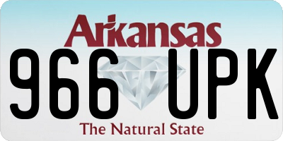 AR license plate 966UPK