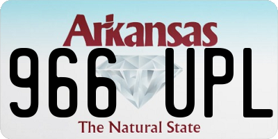 AR license plate 966UPL